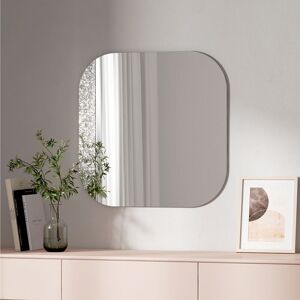 Emke - Square Wall Mounted Mirror 60CM Decorative Wall-Mounted Hanging Bathroom Bedroom Living Room Vanity Mirror