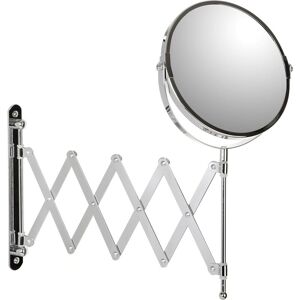 HÉLOISE Expandable MAGNIFYING Mirror 17 CM, Stainless Steel, Metal, 18.5 x 55 x 37 cm