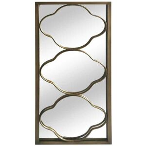 KETTLE HOME LTD Framed Mirror - Glass/Iron - L40 x W2 x H100 cm - Gold