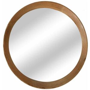 KETTLE HOME LTD Framed Mirror - Oak/Glass - L96 x W7.4 x H96 cm - Oak