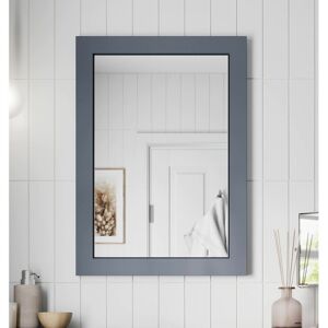 Artis - Framed Wooden Bathroom Mirror Wood Frame Wall Mounted Mirrors White 700 x 500mm - Grey