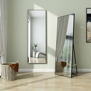 140x40cm Full Length Mirror Free Standing/Wall Mounted Bedroom Dressing Door Mirrors - Biubiubath