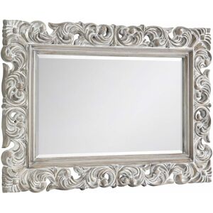 NETFURNITURE Harley Distressed Wall Mirror - Glass / White