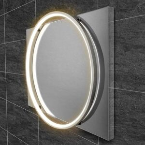 Solas 60 led Illuminated Mirror - 600mm Wide - Chrome Frame - 79510600 - Chrome - HIB