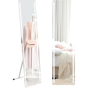 Homcom - led Lighted Full Length Mirror Dimmable Full Size Body Mirror for Bedroom - White