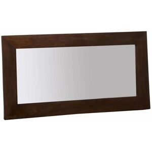 Homescapes - Dakota Small Mirror Dark Shade - Brown