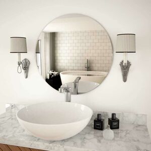 Wall Mirror 60 cm Round Glass VD11653 - Hommoo