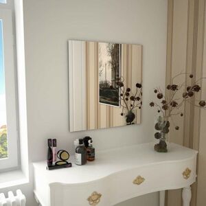 Wall Mirror 60x60 cm Square Glass VD11649 - Hommoo