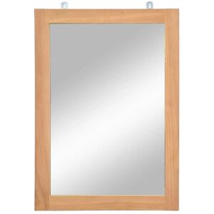 Wall Mirror Solid Teak 50x70 cm - Hommoo