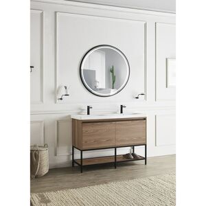 GREENICE Illuminated Bathroom Mirror 'Alemania' Ø90Cm White Cool/Day/Warm White Sensor Demister/On-Off Dimmable Frame [LIMEX-ALEM005/90NG (LIMEX-ALEM005/90NG)