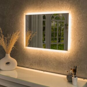 VALUELIGHTS Illuminated led Bathroom Mirror Anti Fog Touch Control Make Up Light IP44