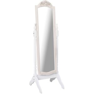 Netfurniture - Jewel Cheval Boudoir Mirror - White