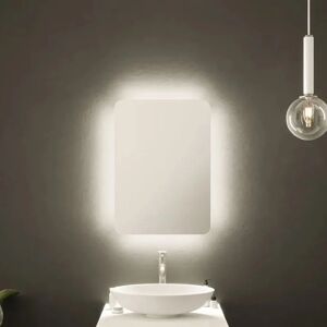 Gravahaus - Kingston Tunable Dimmable led Mirror with Touch Sensor, Demister and Shaver Socket - Illuminated Border