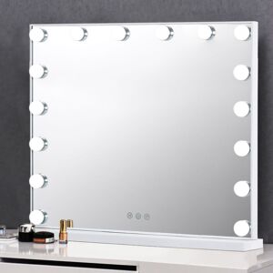 LIVINGANDHOME Large Makeup Dressing Table Mirror With led Dimmable Lights