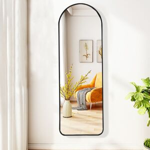 Livingandhome - Black Arch Full Length Wall Mirror