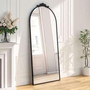 Livingandhome - Vintage Inspired Black Metal Framed Accent Mirror