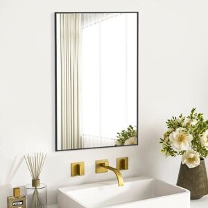 Livingandhome - Wall Mirror for Bathroom Modern Rectangle Mirror