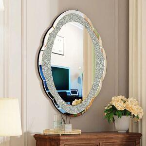 Luvodi - Luxury Crystal Crushed Diamond Wall Accent Mirror