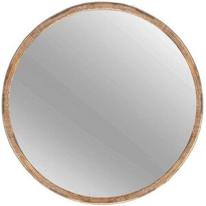 Nielsen Mauro Round Wall Mirror Wood Fsc 40 Cm - NATURAL