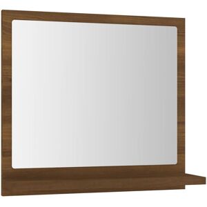 BERKFIELD HOME Mayfair Bathroom Mirror Brown Oak 40x10.5x37 cm Engineered Wood