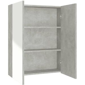 BERKFIELD HOME Mayfair Bathroom Mirror Cabinet 60x15x75 cm mdf Concrete Grey