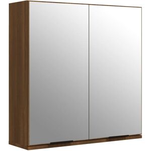 Berkfield Home - Mayfair Bathroom Mirror Cabinet Brown Oak 64x20x67 cm