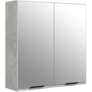 Berkfield Home - Mayfair Bathroom Mirror Cabinet Concrete Grey 64x20x67 cm