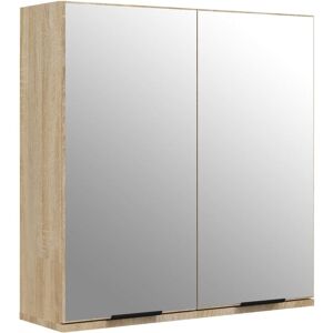Berkfield Home - Mayfair Bathroom Mirror Cabinet Sonoma Oak 64x20x67 cm