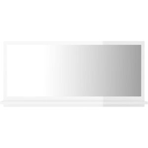 Berkfield Home - Mayfair Bathroom Mirror High Gloss White 80x10.5x37 cm Engineered Wood