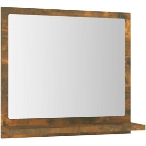 Berkfield Home - Mayfair Bathroom Mirror Smoked Oak 40x10.5x37 cm Engineered Wood