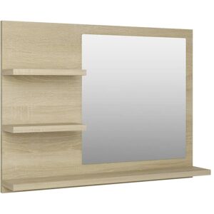 BERKFIELD HOME Mayfair Bathroom Mirror Sonoma Oak 60x10.5x45 cm Engineered Wood