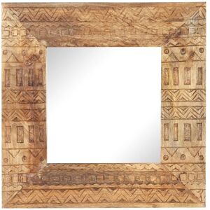 BERKFIELD HOME Mayfair Hand-Carved Mirror 50x50x11 cm Solid Mango Wood