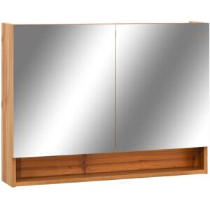 Berkfield Home - Mayfair led Bathroom Mirror Cabinet Oak 80x15x60 cm mdf