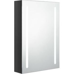 BERKFIELD HOME Mayfair led Bathroom Mirror Cabinet Shining Black 50x13x70 cm