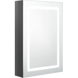 Berkfield Home - Mayfair led Bathroom Mirror Cabinet Shining Grey 50x13x70 cm