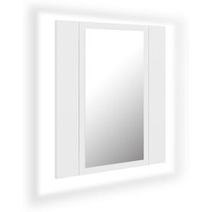 BERKFIELD HOME Mayfair led Bathroom Mirror Cabinet White 40x12x45 cm