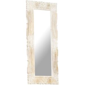 Berkfield Home - Mayfair Mirror White 110x50 cm Solid Mango Wood