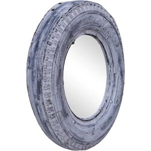 Berkfield Home - Mayfair Mirror White 50 cm Reclaimed Rubber Tyre