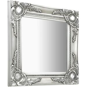 Berkfield Home - Mayfair Wall Mirror Baroque Style 40x40 cm Silver