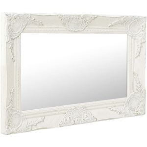 Berkfield Home - Mayfair Wall Mirror Baroque Style 60x40 cm White