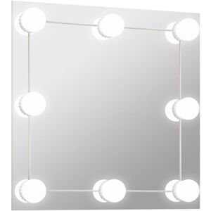 Berkfield Home - Mayfair Wall Mirror with led Lights Square Glass