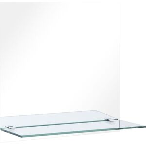 Berkfield Home - Mayfair Wall Mirror with Shelf 40x40 cm Tempered Glass