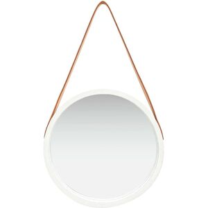 Berkfield Home - Mayfair Wall Mirror with Strap 40 cm White