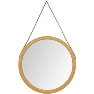 BERKFIELD HOME Mayfair Wall Mirror with Strap Gold Ø 55 cm