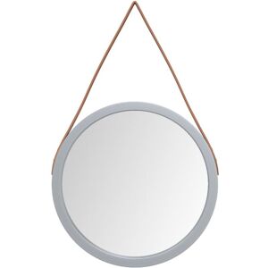 BERKFIELD HOME Mayfair Wall Mirror with Strap Silver Ø 45 cm