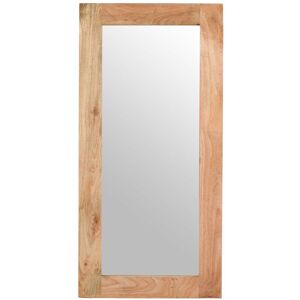 VERTY FURNITURE Merlin Mango Wooden Mirror Extra Long - Brown