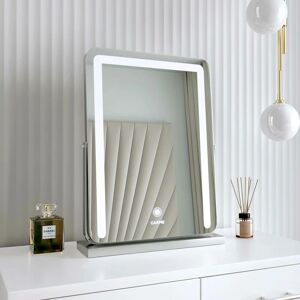 CARME HOME Mia Silver Frameless Touch Sensor LED Light Mirror - Silver