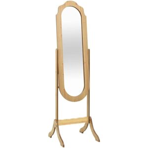 Free Standing Mirror 45.5x47.5x160 cm Engineered Wood Vidaxl Brown