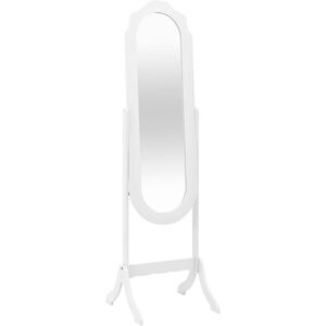 Free Standing Mirror White 45.5x47.5x160 cm Engineered Wood Vidaxl White