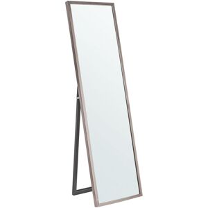 Beliani - Modern Bedroom Freestanding 40 x 140 cm Tall Long Framed Mirror Silver Torcy - Silver